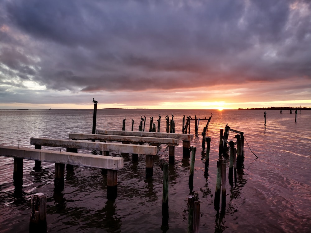 Cedar Key, Florida, at sunset