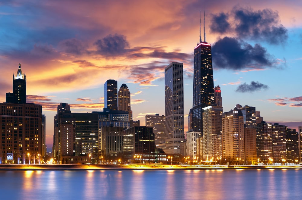 Skyline in Chicago, IL