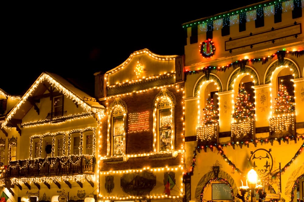 Christmas lights in Leavenworth, WA