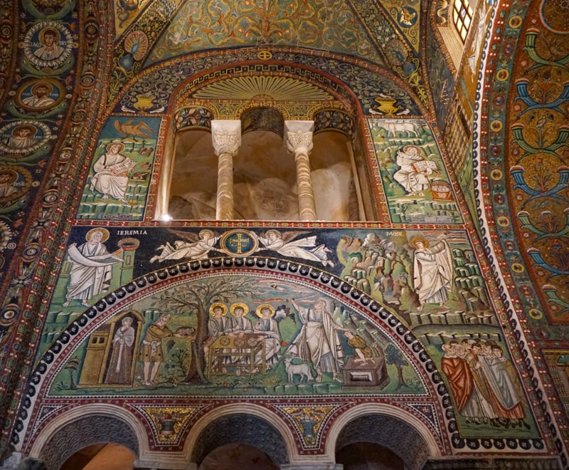 Mosaics at the Basilica di San Vitale in Ravenna, Italy