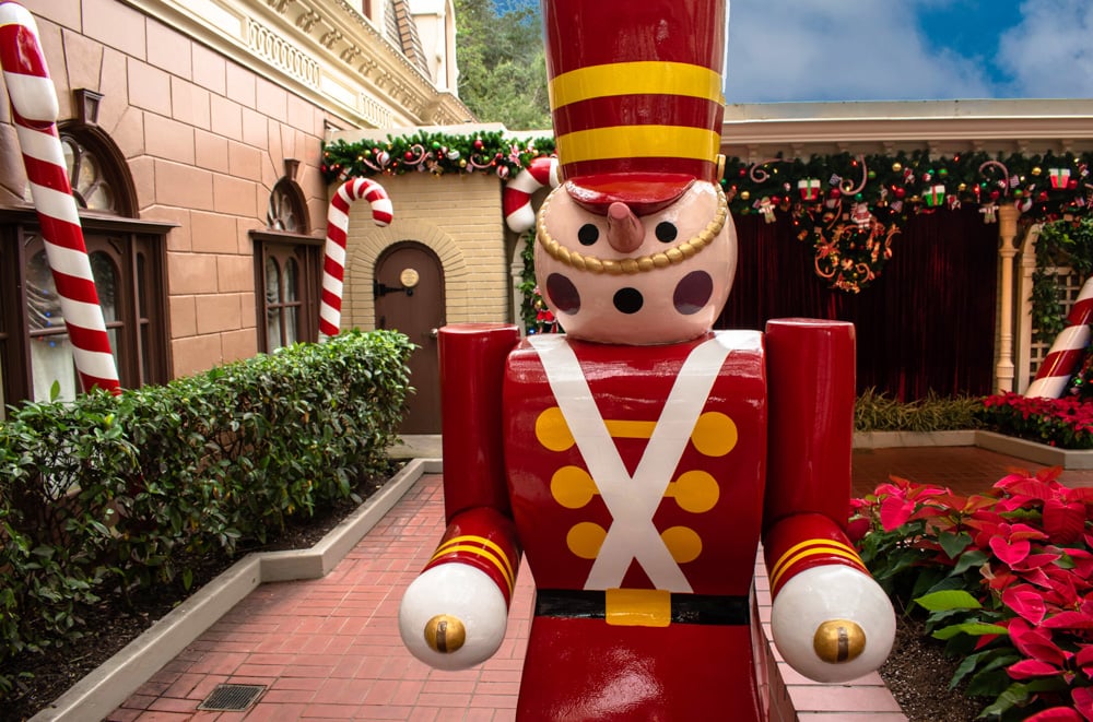Christmas decorations at Magic Kingdom in Orlando, Florida