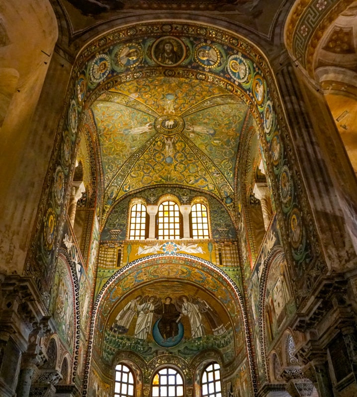 Mosaics in the Basilica di San Vitale in Ravenna Italy