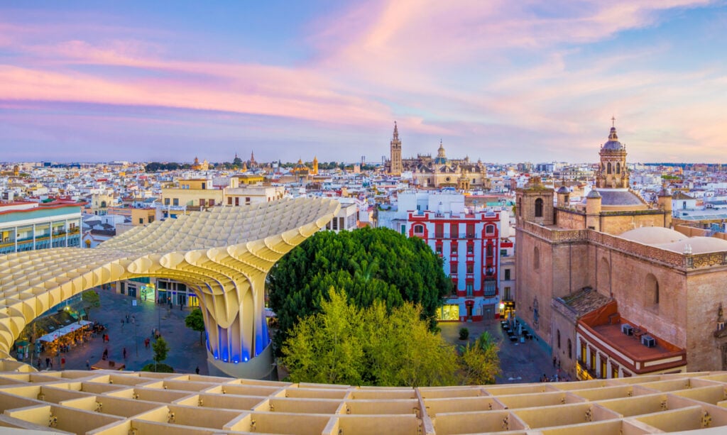 View from Las Setas in Seville, Spain