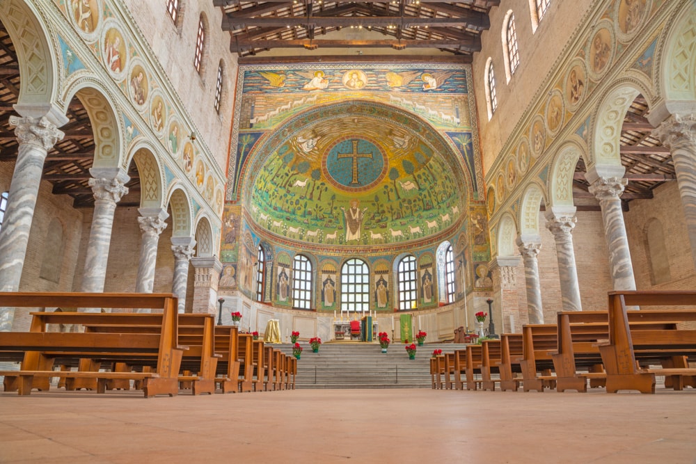 Mosaics at Basilica di Sant'Apollinare in Classe, Ravenna, Italy