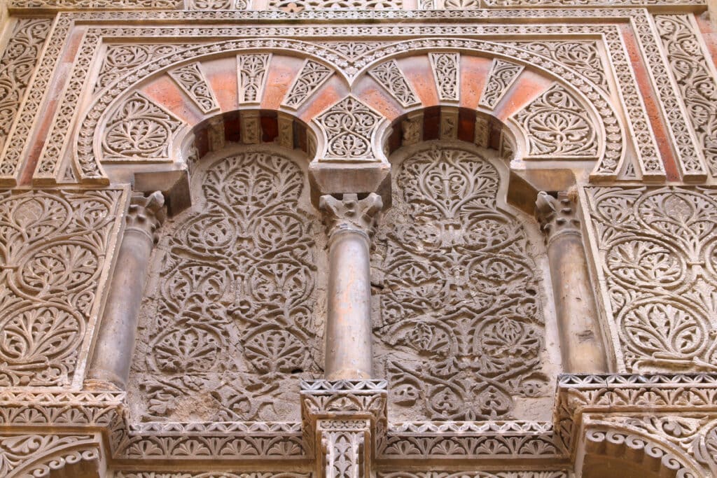 Detail in the Mezquita of Cordoba, Spain