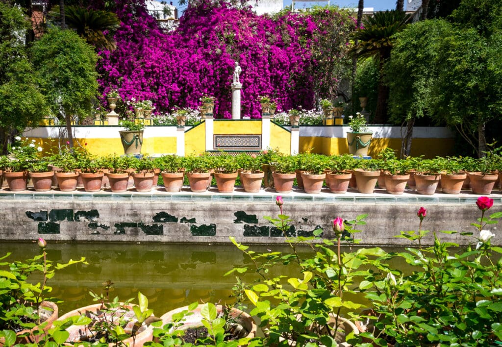 Gardens at the Casa de Pilatos in Seville