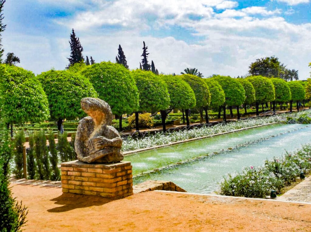 The gardens of the Alcazar in Cordoba, Spain