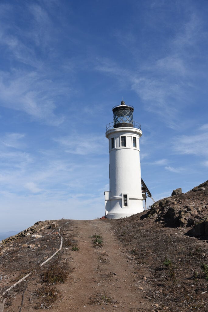 Lighthouse on Anacapa Island in the Channel Islands of California
