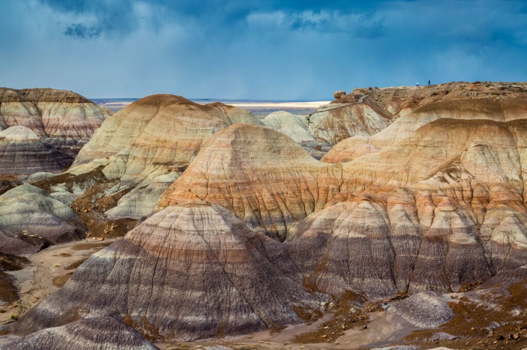 Landscape at Petrified Forest National Park in Arizona