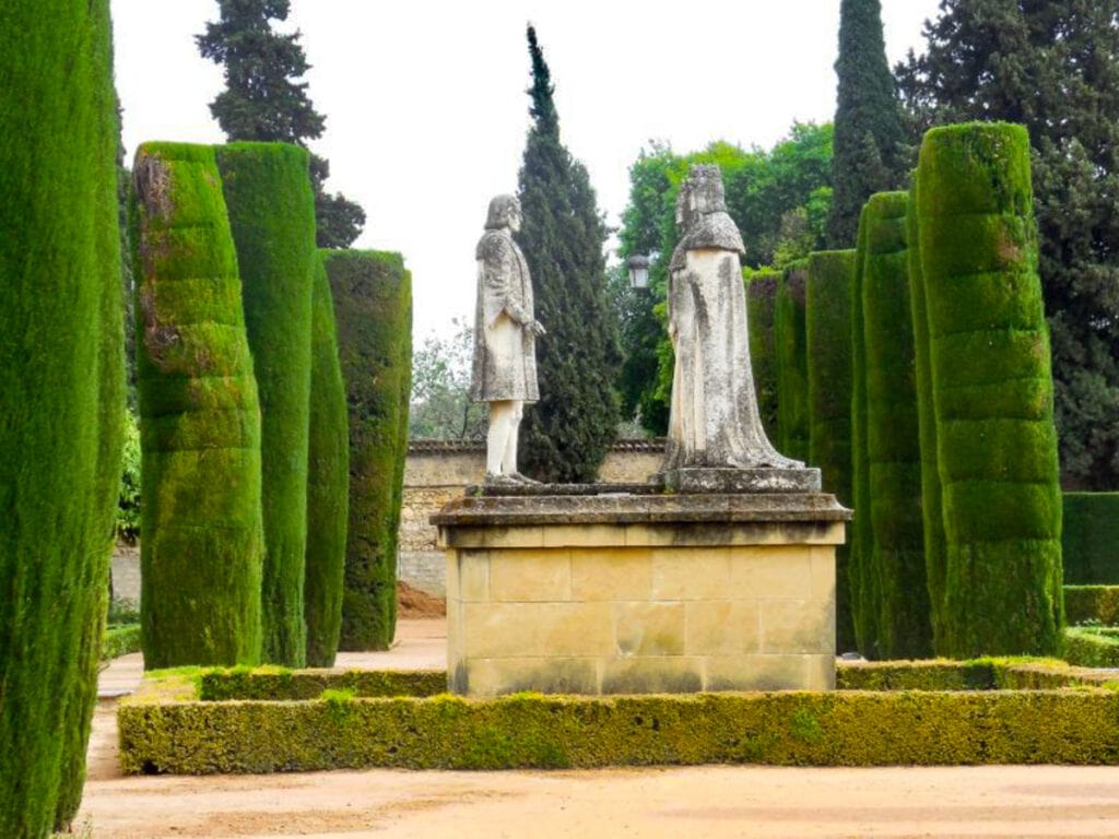 The gardens of the Alcazar in Cordoba Spain