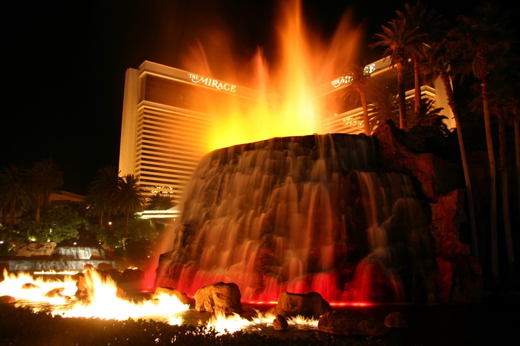 The Volcano at the Mirage in Vegas, Nevada