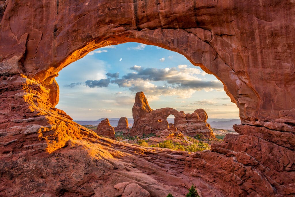 Turret Arch in Arches National Park, UT