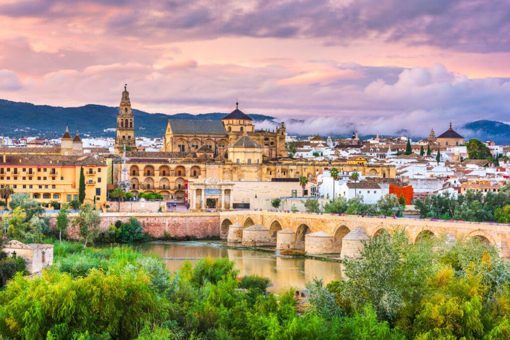 View of the Mezquita and the Old Town of Cordoba, Spain