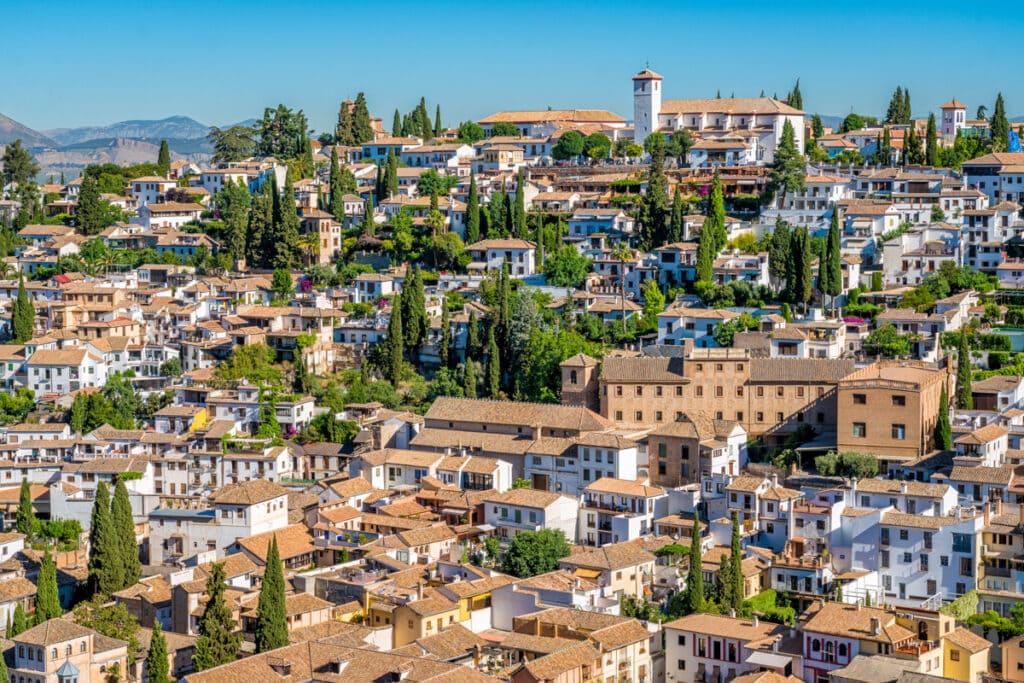 Albaicin Quarter in Granada Spain
