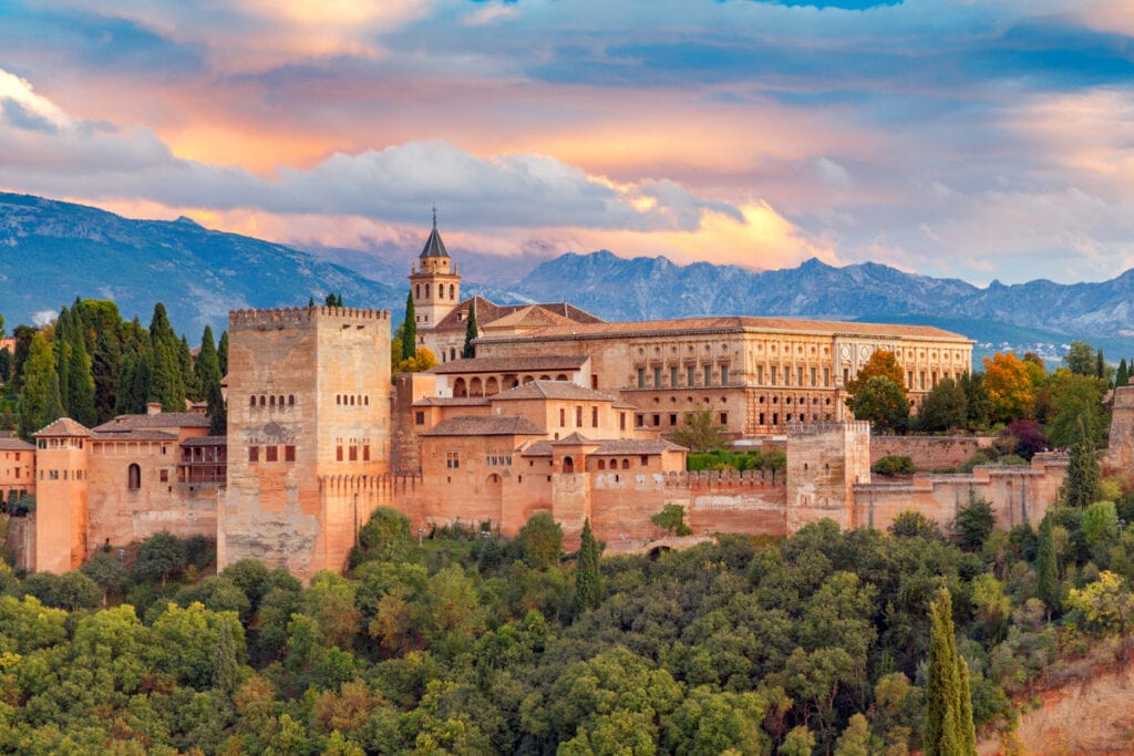 Alhambra of Granada in Andalusia, Spain