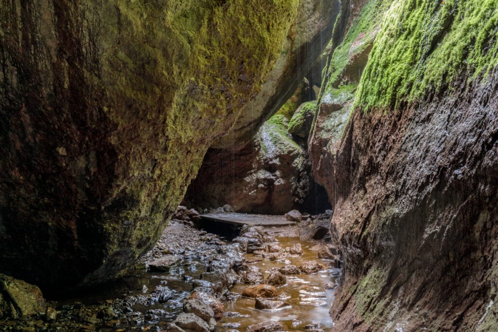Bear Gulch Cave in Pinnacles NP, California