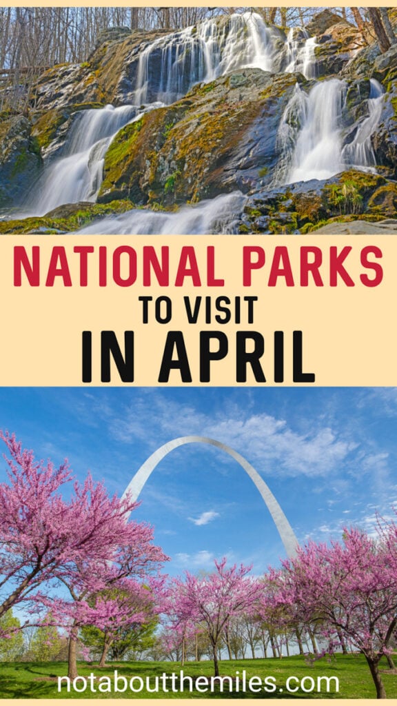 Discover the best US national parks to visit in April. These parks, from Shenandoah and Great Smoky Mountains to Yosemite and Arches, make great spring break destinations!