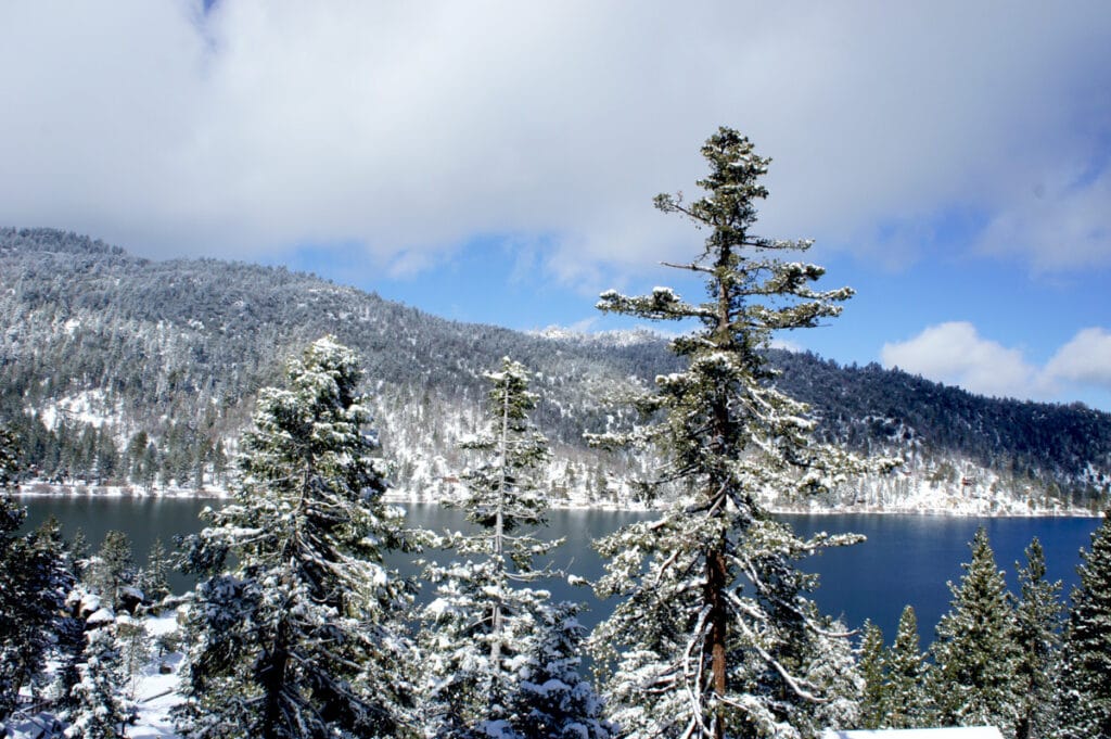 Big Bear Lake California in Winter