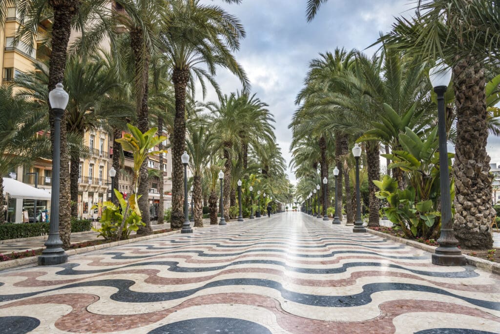 The Explanade in Alicante, Spain