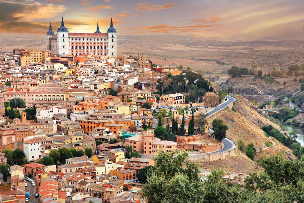 View of Toledo, Spain, from across the Tagus River