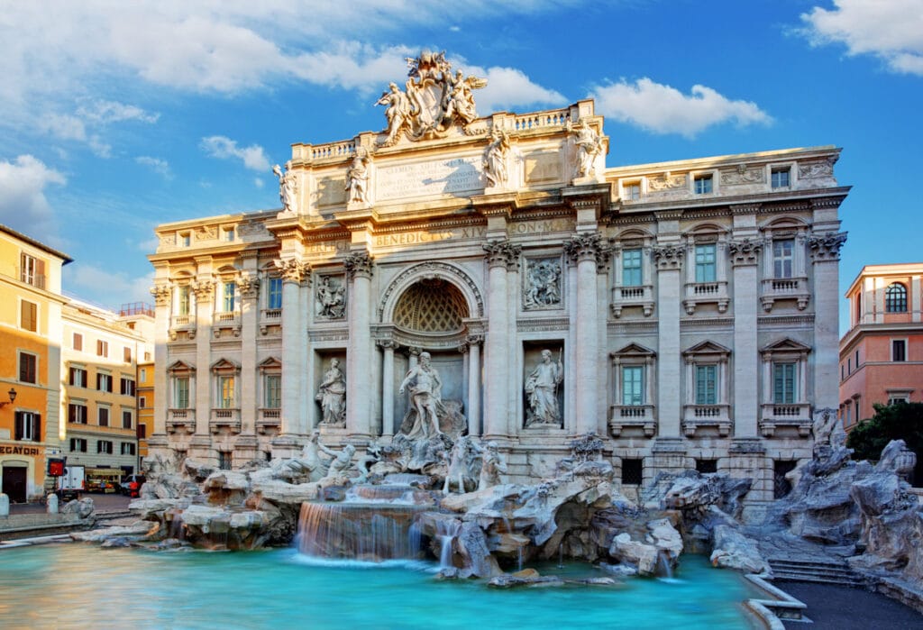 Tossing a coin into the Trevi Fountain should definitely be on your list of the best things to do in Rome!