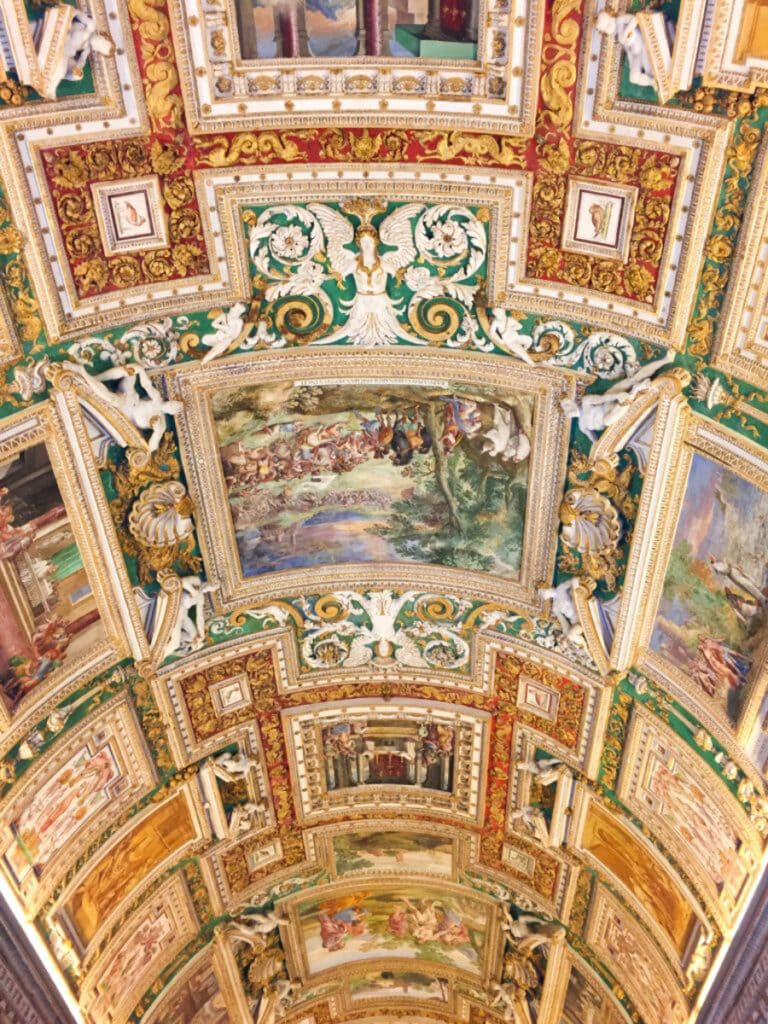 A ceiling in the Vatican Museums