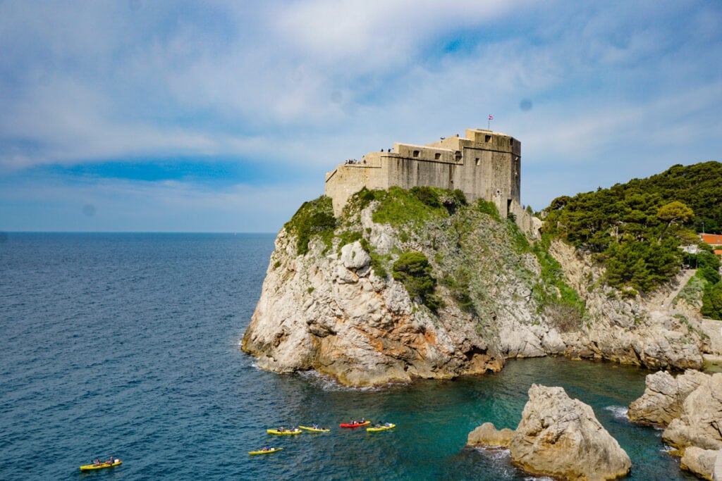 A fort in Old Town Dubrovnik, Croatia