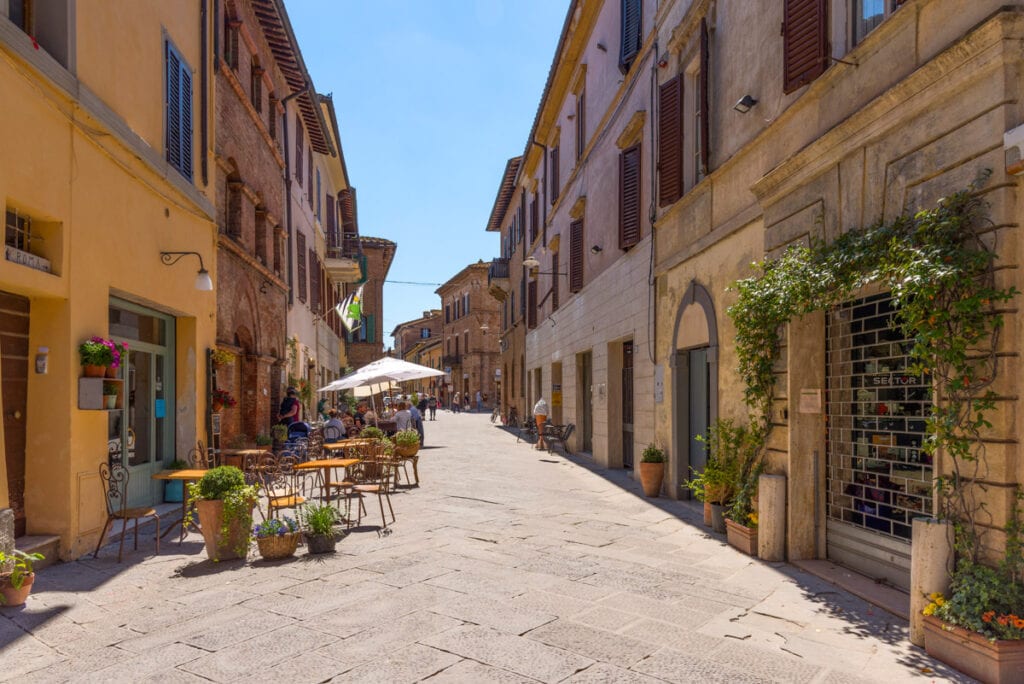 Street in Buonconvento, Italy