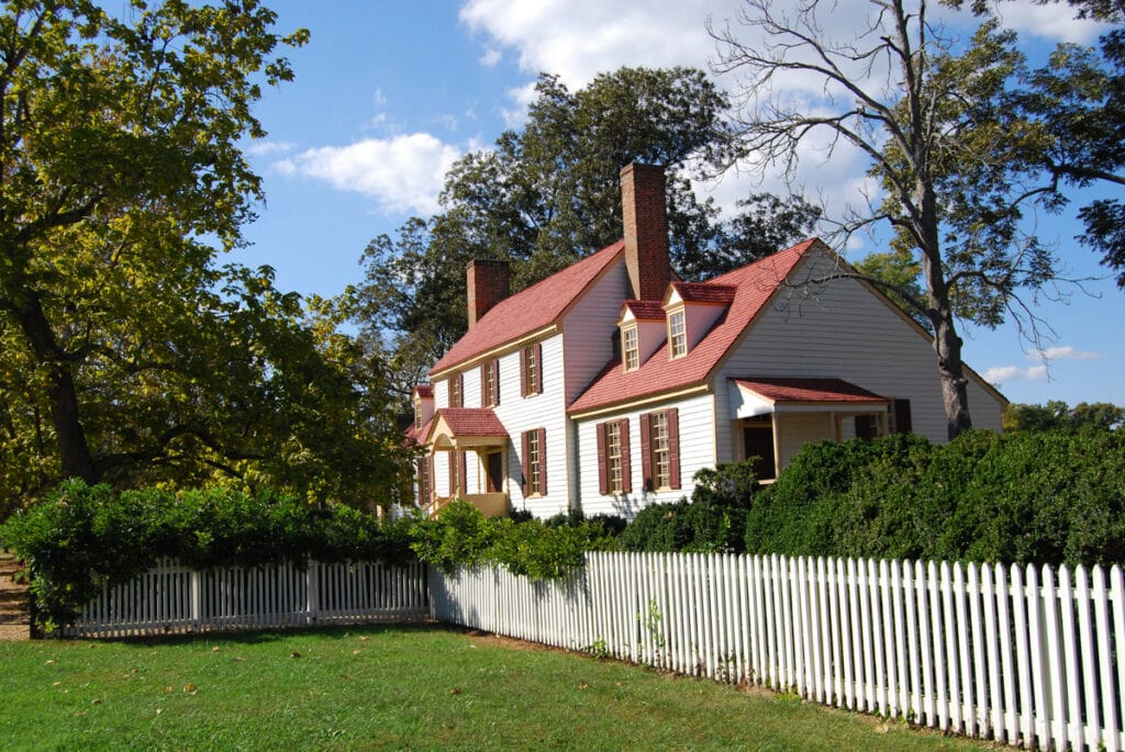 Historic house in Colonial Williamsburg, VA