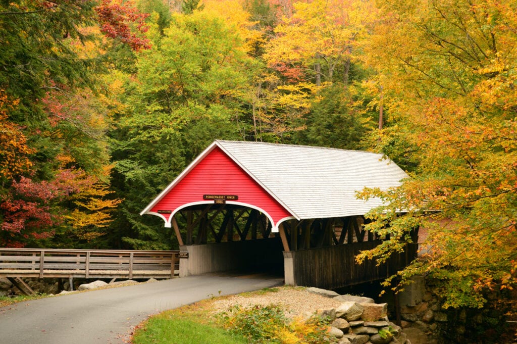 Covered bridge in New Hampshire