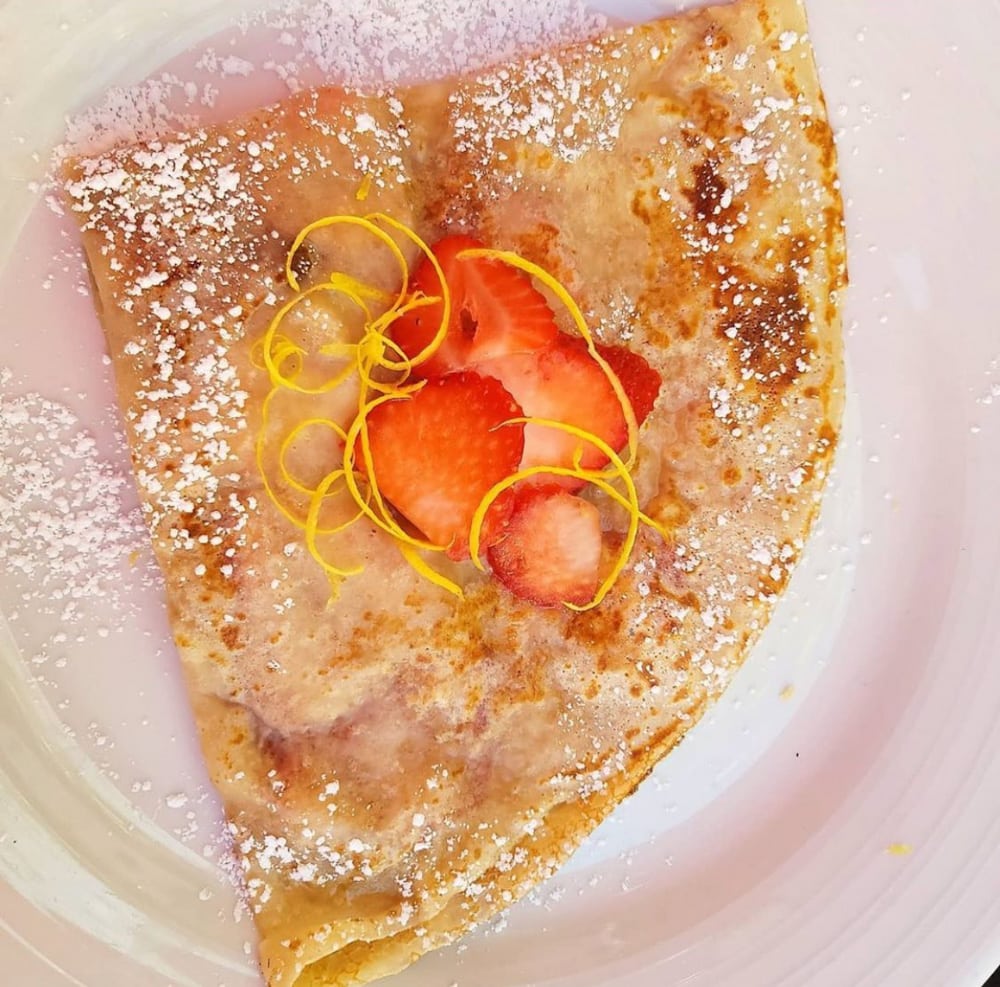 Crepe at farm Palm Springs