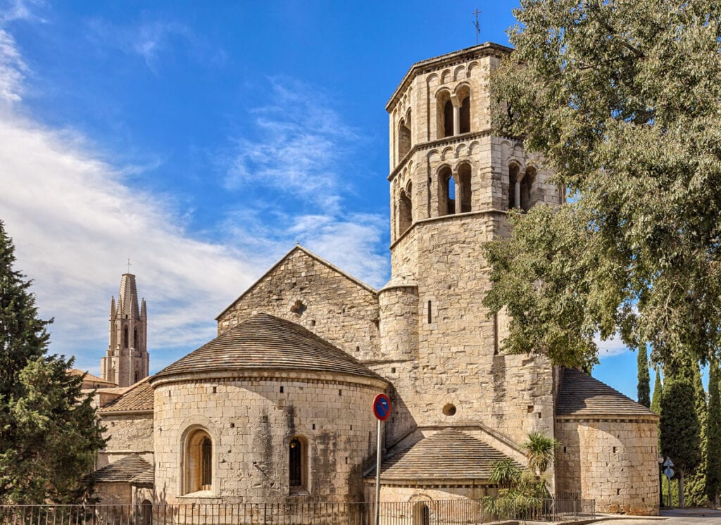 The Monestir de Sant Pere de Galligants in Girona, Spain