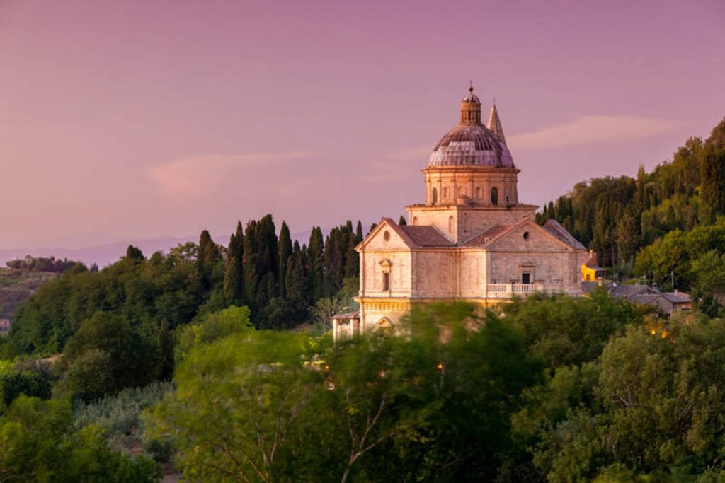Basilica of San Biagio in Montepulciano in Tuscany Italy