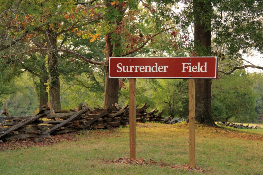 Historic site, British surrender, Yorktown VA