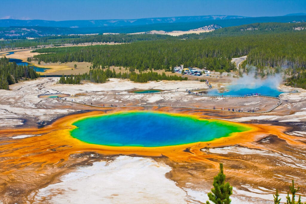 Grand Prismatic Spring in Yellowstone NP