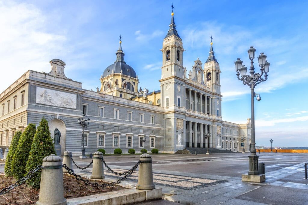 The Almudena Cathedral in Madrid Spain