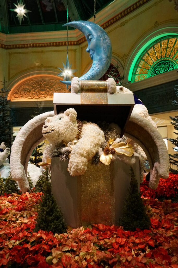 A Holiday installation at the Bellagio Conservatory in Las Vegas, Nevada