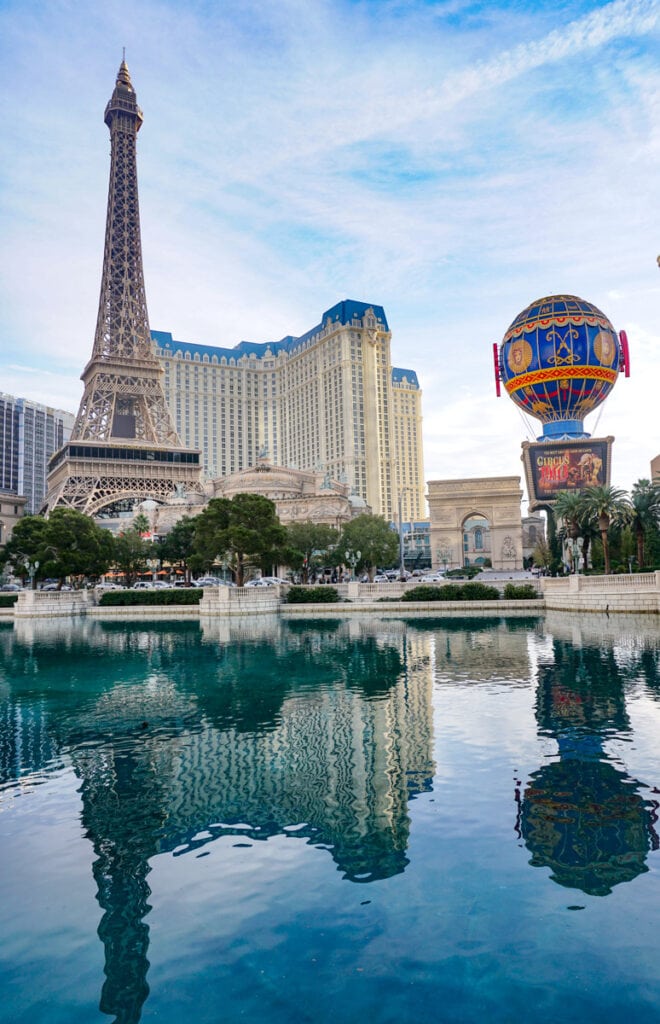 The Eiffel Tower at the Paris Resort in Las Vegas, Nevada