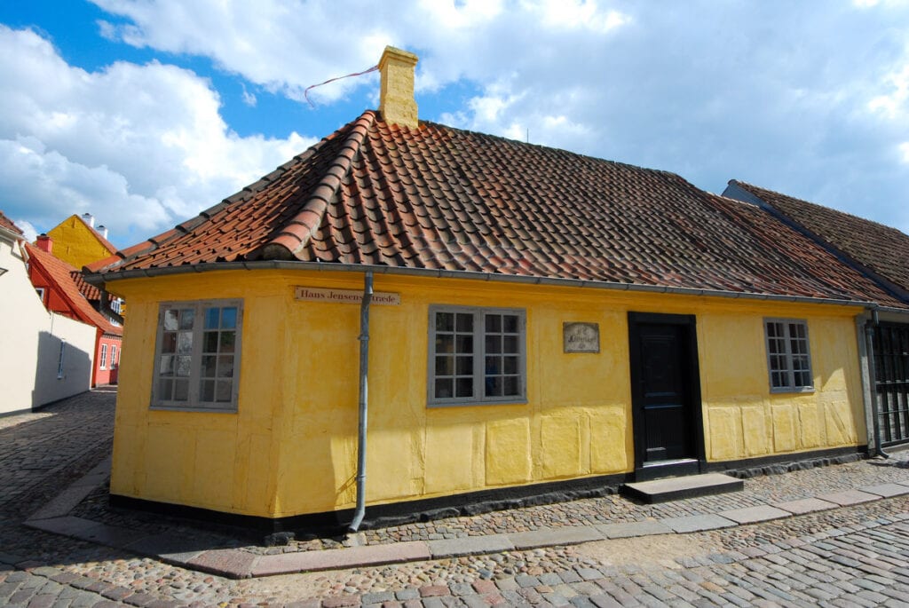 Hans Christian Andersen house in Odense, Denmark
