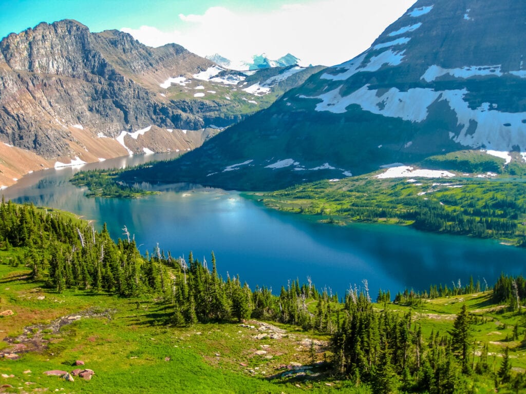 Hidden Lake in Glacier National Park, Montana