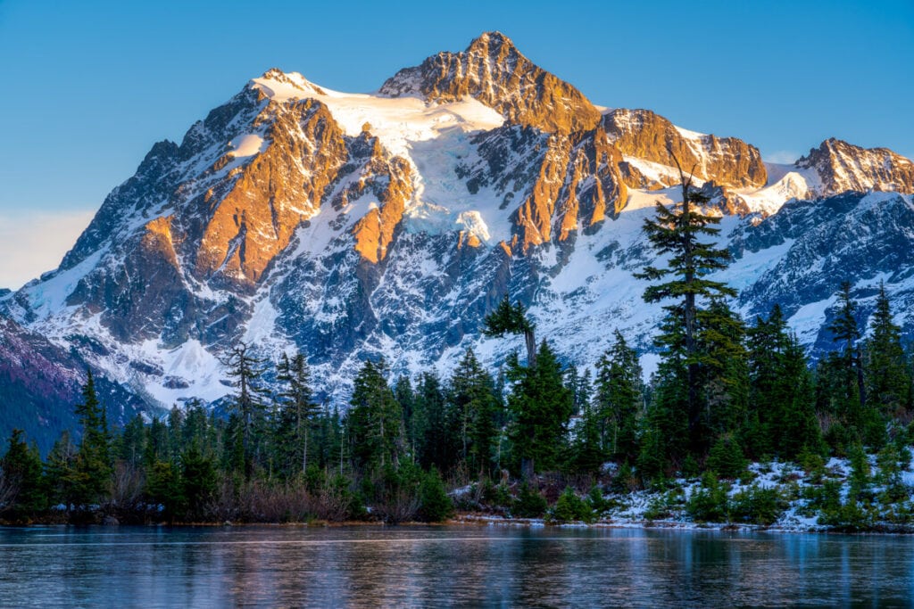 Mount Shuksan in North Cascades National Park, Washington