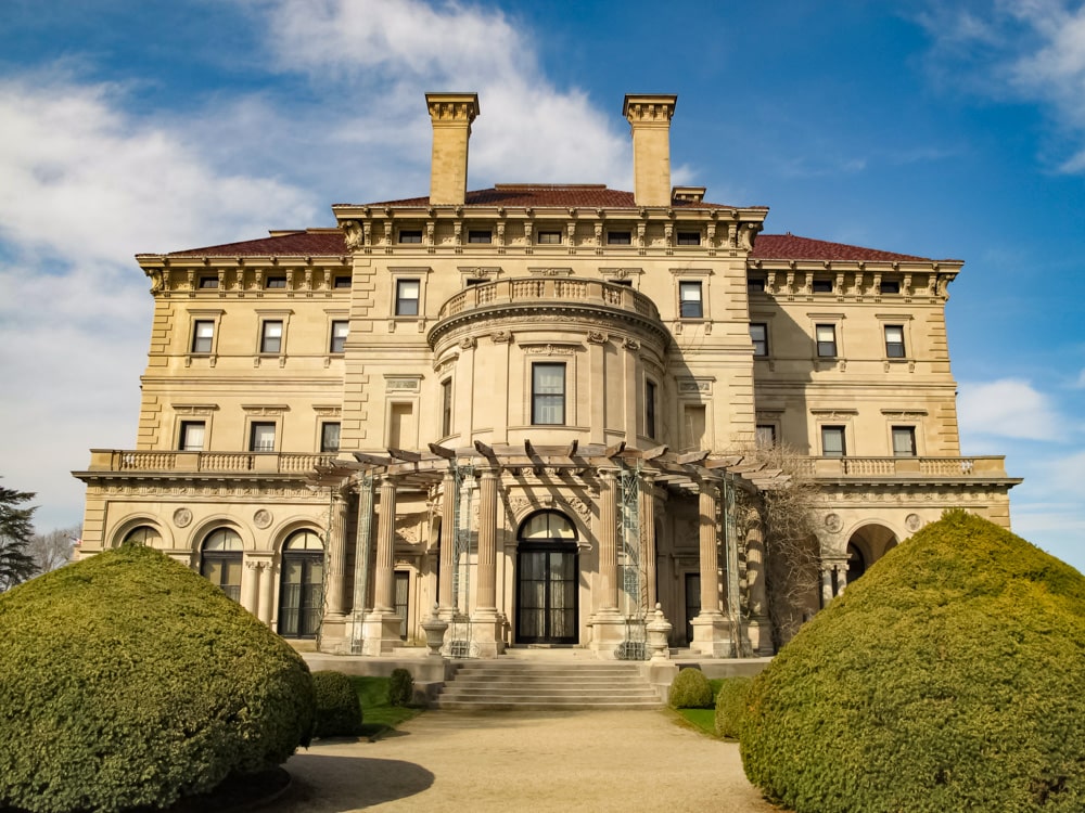 The Breakers, a Gilded Age mansion in Newport, RI. 