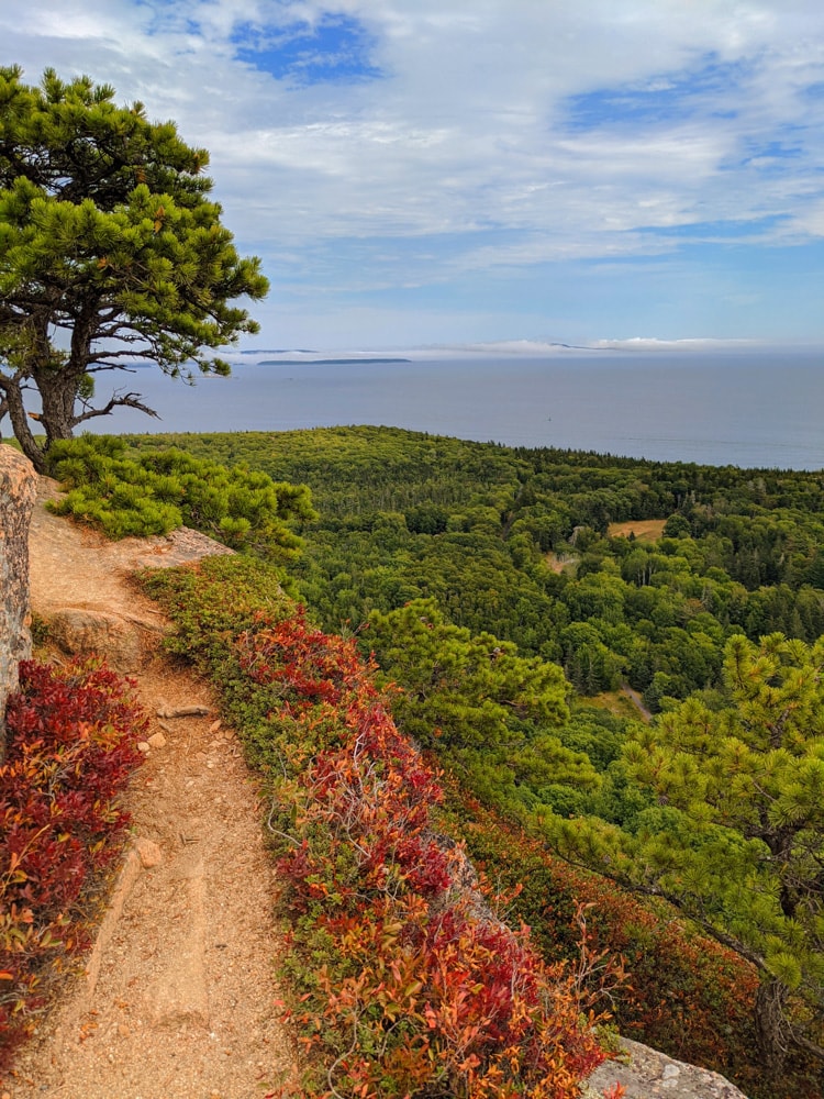 The Beehive Trail is one of the best trails in Acadia National Park, Maine