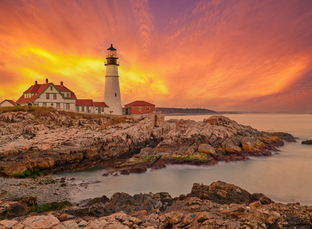 Portland Head Light is one of the best places to visit in Maine!