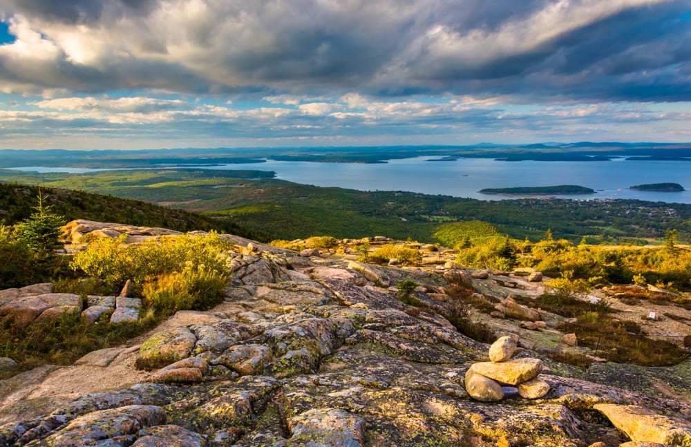 Cadillac Mountain in Acadia National Park in Maine