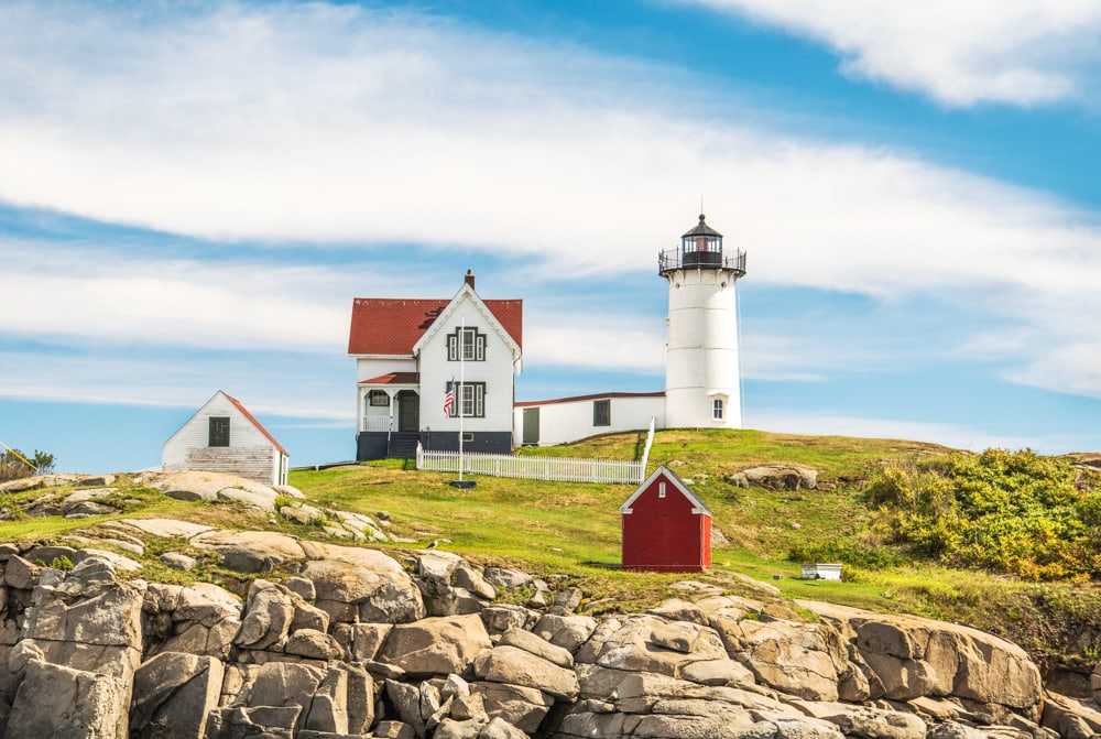 Cape Neddick Nubble Lighthouse at Cape Neddick, Maine