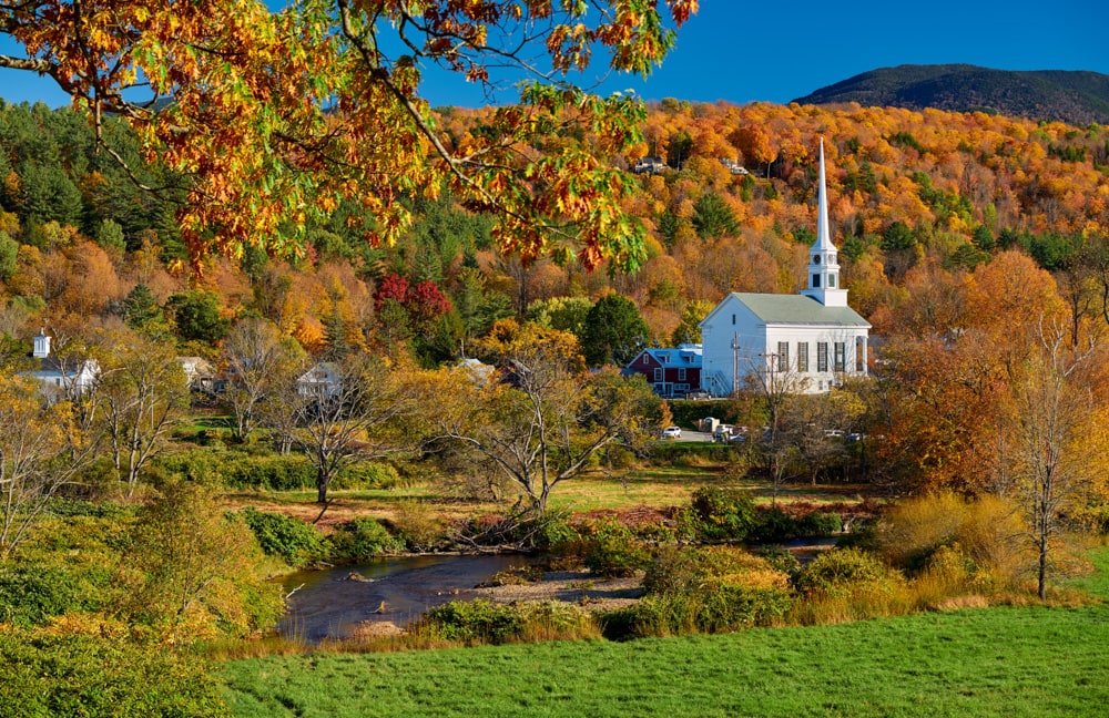 Stowe is one of the prettiest places in Vermont you can visit. 