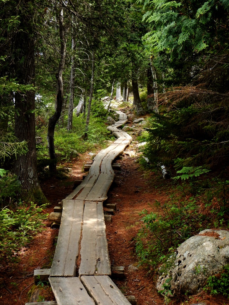 Jordan Pond Path in Acadia National Park, Maine