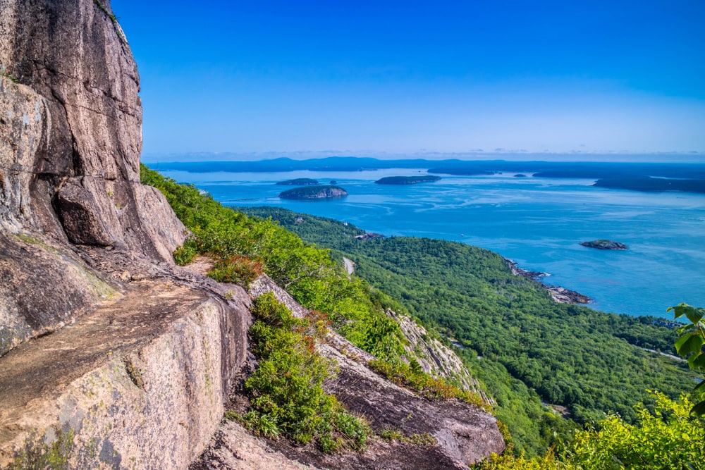 The Precipice Trail in Acadia National Park, Maine