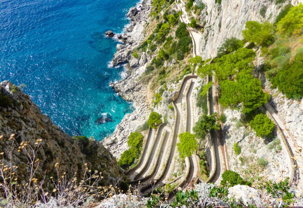 Via Krupp on Capri Island in Italy
